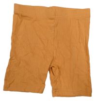Oranžové elastické žebrované kraťasy George