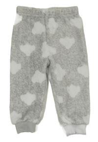 Šedé chlupaté pyžamové kalhoty s mraky Primark