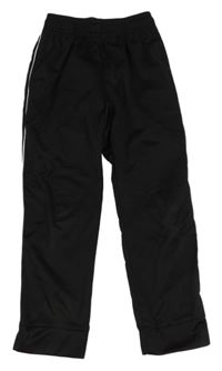 Černé sportovní tepláky s pruhy Decathlon