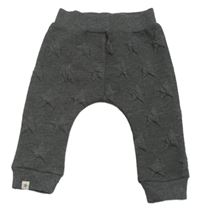 Tmavošedé tepláky s hvězdami 