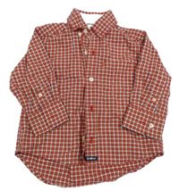 Červeno-bílá kostkovaná košile OshKosh