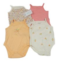 Nové - 4x barevné košilkové body Primark