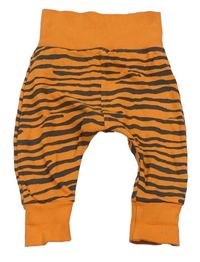 Oranžovo-šedé vzorované tepláky Mothercare