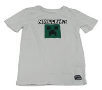 Bílé tričko s potiskem Minecraft zn. Chapter Young 