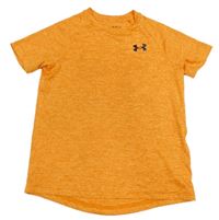 Oranžové melírované sportovní tričko s logem Under Armour