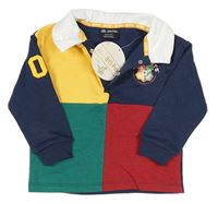 Tmavomodro-barevná mikina s límečkem Harry Potter Primark