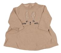 Světlerůžové svetrové šaty se zajíčkem Matalan