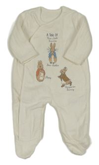 Bílý sametový overal Peter Rabbit 