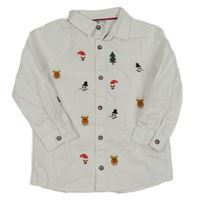 Bílá košile s vánočním motivem So Cute