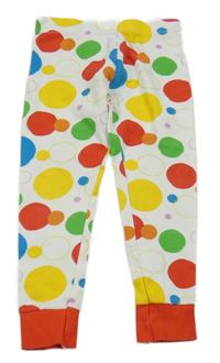 Bílo-červené tepláky s puntíky George 