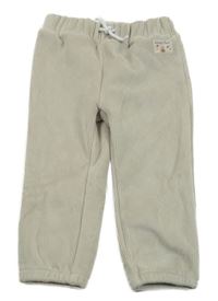 Béžové sametové žebrované tepláky C&A