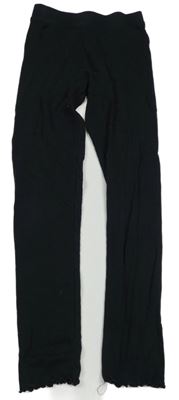 Černé žebrované legíny Primark