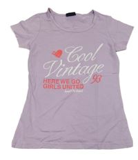 Lila tričko s nápisem CrashOne 