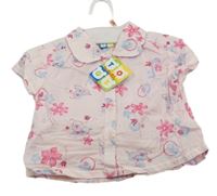 Nové - Světlerůžová halenka s kytičkami Teddy