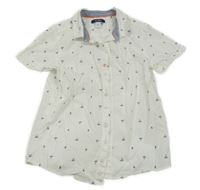 Bílá košile s palmami Okaïdi