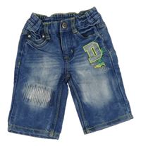 Modré capri rifle s příšerkami Kiki&Koko 