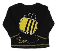 Černé triko se včelkou 