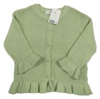 Nové - Khaki propínací svetr H&M