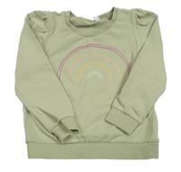 Olivová mikina duhou name it.