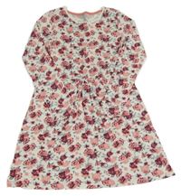 Smetanové šaty s růžemi Y.F.K.