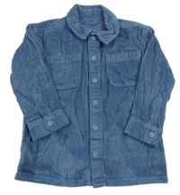 Modrá manšestrová košilová bunda Nutmeg