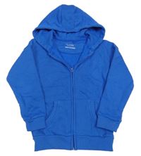 Cobaltově modrá propínací mikina s kapucí PRIMARK