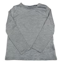 Šedo-bílé melírované thermo mikinotriko lupilu