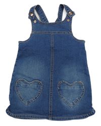 Modré teplákové riflové šaty Topomini