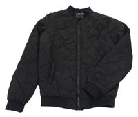 Černý prošívaný šusťákový zateplený bomber PRIMARK