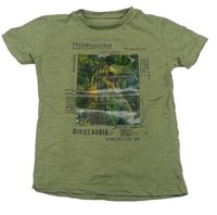 Khaki tričko s dinosaurem s měnícím obrázkem Next