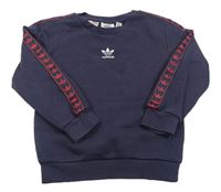 Tmavomodrá mikina s logem Adidas