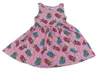 Růžové bavlněné šaty se Shimmer a Shine