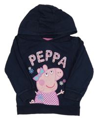 Tmavomodrá mikina s Peppou a kapucí
