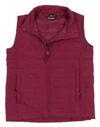 Vínová šusťáková zateplená funkční vesta Trespass