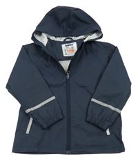 Tmavomodrá nepromokavá bunda s kapucí Lupilu