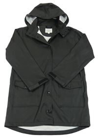 Černá nepromokavá parka s kapucí KappAhl