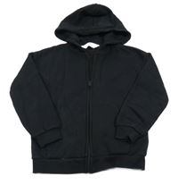Černá propínací mikina s kapucí H&M