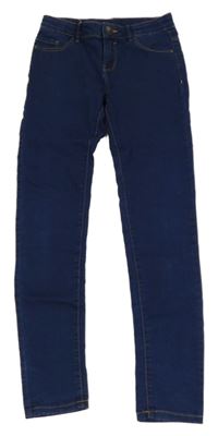 Tmavomodré skinny rifle C&A