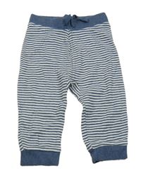 Tmavomodro-bílé pruhované lehké tepláky George