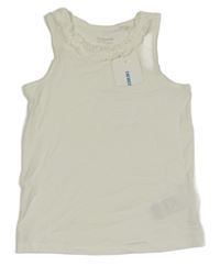 Nové - Smetanový top s volánem LC Waikiki