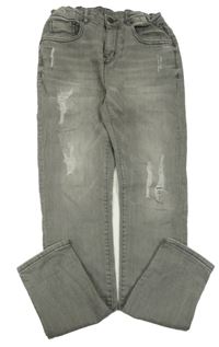 Šedé skinny rifle s prošoupáním Zara