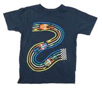 Tmavomodré tričko s formulemi Primark