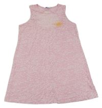 Růžové vzorované průhledné plážové šaty se sluncem Primark