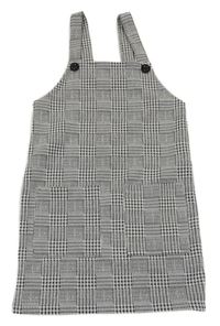 Černo-šedé vzorované třpytivé laclové šaty Primark