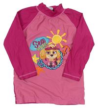 Růžové UV triko s Tlapkovou patrolou Nickelodeon