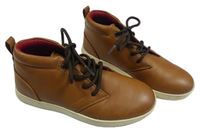 Hnědé koženkové boty Lee Cooper vel. 31,5