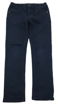 Tmavomodré teplákové skinny rifle C&A