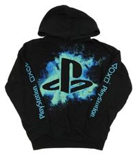 Černá mikina s potiskem a kapucí - PlayStation H&M