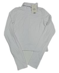 Nové - bílé crop triko s rolákem H&M