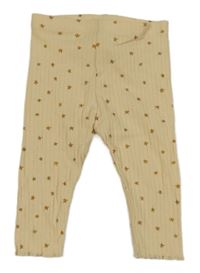 Světlebéžové žebrované legíny s hvězdičkami Next